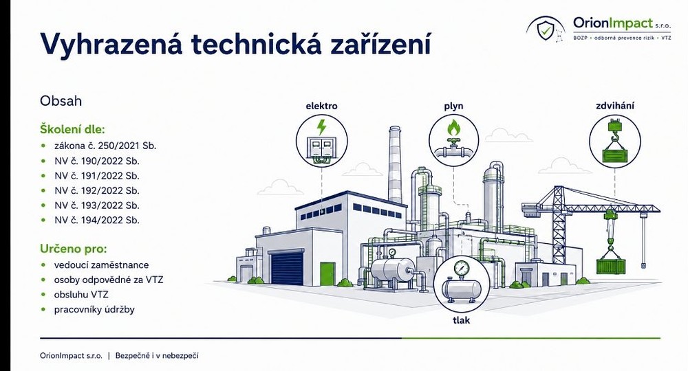 Bezpečný provoz a obsluha vyhrazených technických zařízení
